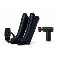 Pack Élite : bottes de compression Élite et pistolet de massage Pro, sur fond blanc