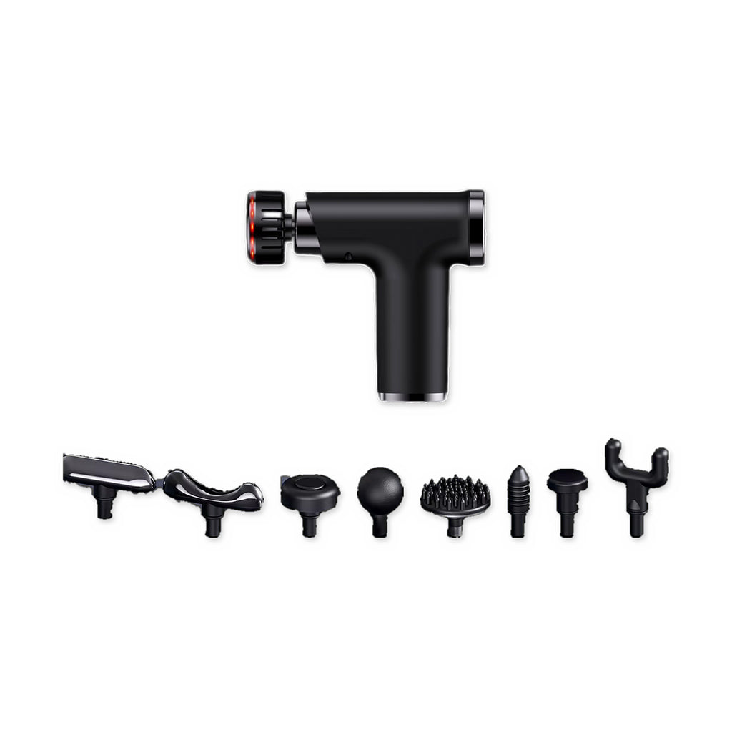 Pistolet de massage Pro et ses têtes interchangeables