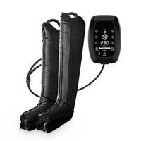 Bottes de compression Pro 6 chambres avec unité de contrôle, sur fond blanc